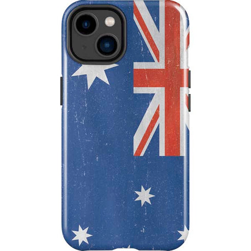 Australia Flag Distressed iPhone 14 Plus Impact Case